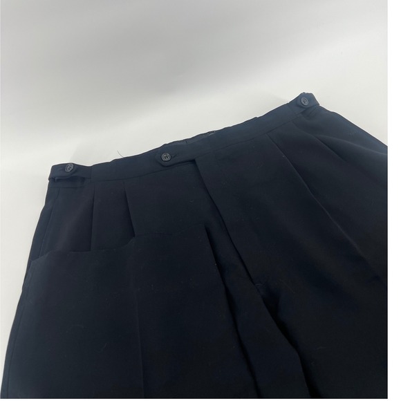 Burberry Other - Burberry Larrimors Mens Black Pleated Dress Pants Adjustable Waist 37x32